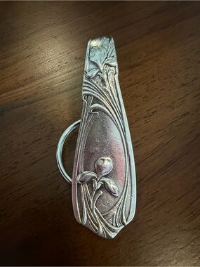 Floral Silverware Purse Clip